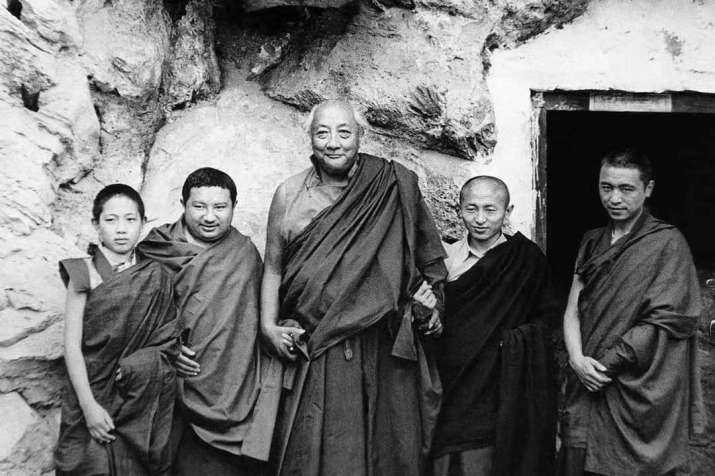Tsikey Chokling Rinpoche with Dilgo Khyentse Rinpoche. From facebook.com