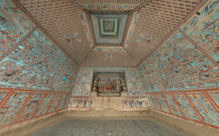 Mogao Grottoes, Cave 12, Late Tang dynasty (827–59). From e-duanhuang.com