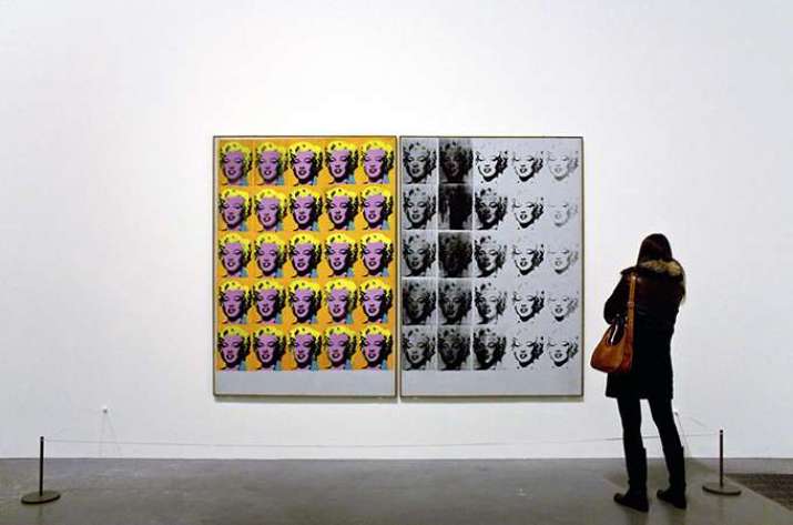 The <i>Marilyn Diptych</i>, Andy Warhol, 1962. Acrylic on canvas. Tate Modern, London. Photo by Barbara Piancastelli